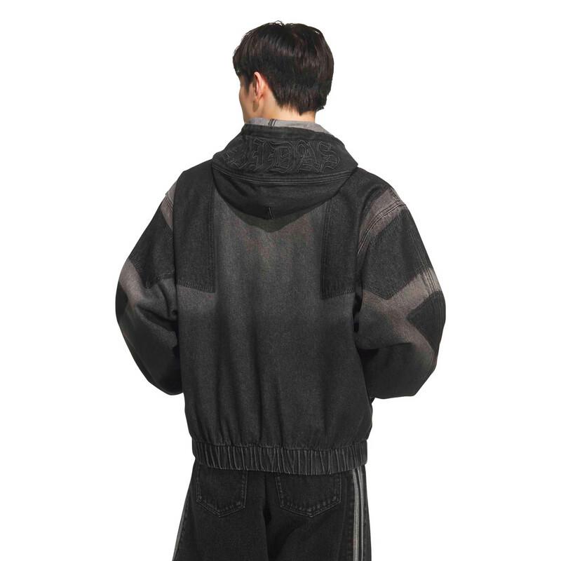 adidas Мужская джинсовая куртка с капюшоном и вставками KR5055