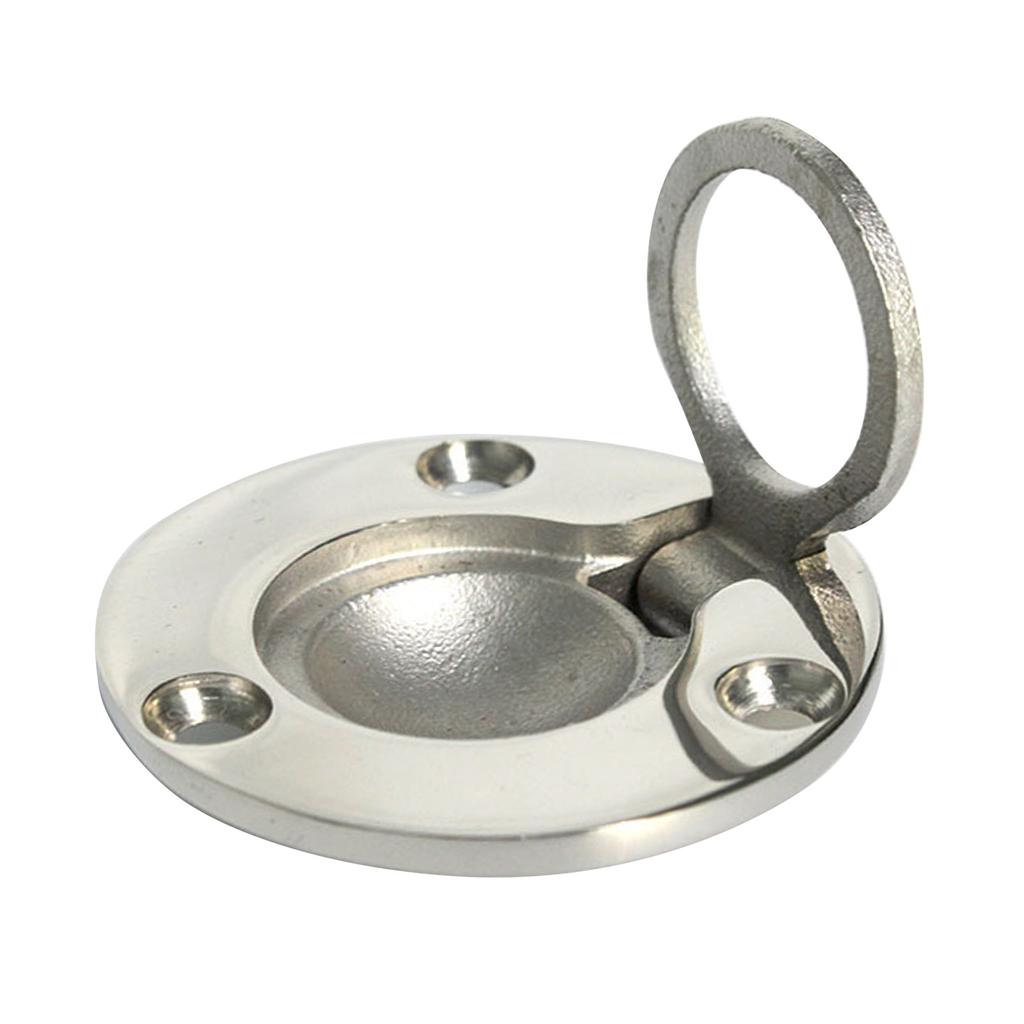 Door Knob Handle Pull Ring Stainless Marine Boat Caravan Deck Hatch Flush Pull Lift Handle Furniture Cabinet Pull Handle