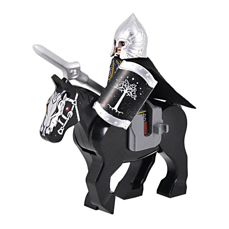 Medieval Rohan Gondor Knights Lotr Figures Building Blocks The Guard Soldier With War Horse Bricks Toys for Children XMAS Gifts