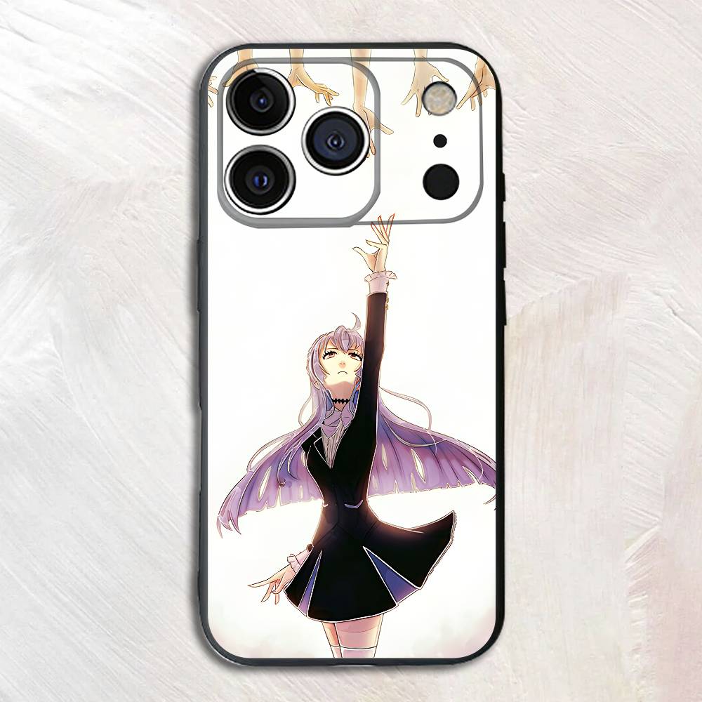 Аниме K-Kattie N-Noriko Черный чехол для телефона для iPhone 17 16 15 14 13 12 13 12 11 Pro Max Plus XS XR Силиконовая мягкая задняя крышка