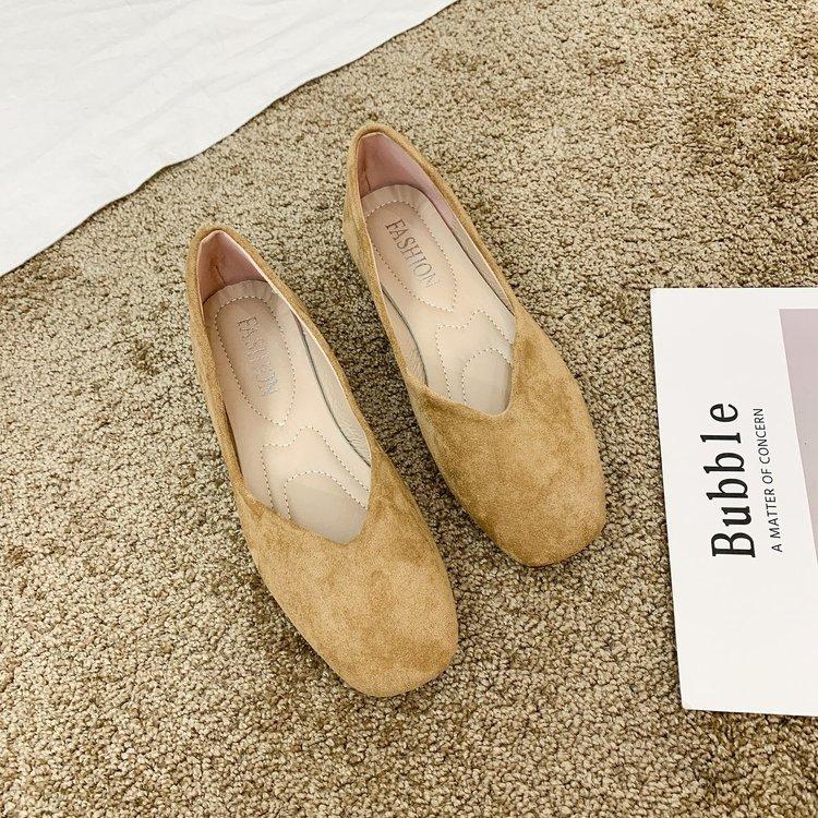 Женская обувь Doudou весна 2025 года, новые туфли с квадратным носком и неглубоким носком, мягкая подошва, универсальные женские туфли черного цвета для езды на работу, на плоской подошве