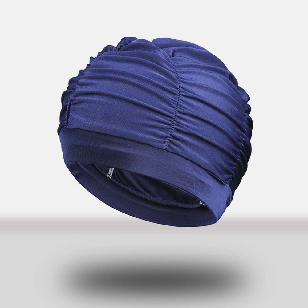Large Long Hair Free Size Elastic Fabric Bathing Ear Protect Swimming Caps Diving Hat Swim Pool Hat
