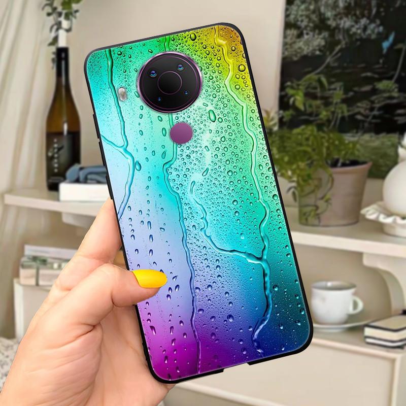 For Nokia 5.4 Case Soft Black Silicone Phone Back Cover For Nokia 5.4 Case Nokia5.4 TA-1333 TA-1340 TA-1337 TA-1328 TA-1325 Cat