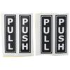 Самоклеящиеся наклейки Push Pull Back Adhesive Door Sign Cafes Stores
