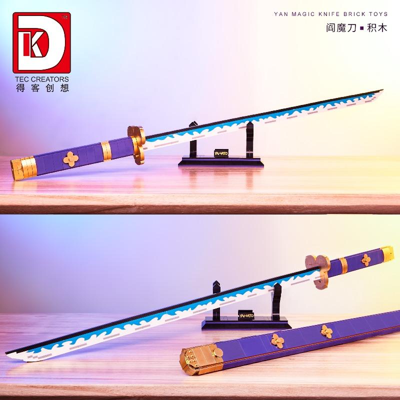 3 Type Creative Swordsman Roronoa Zoro Sword Katana Building Blocks Construction Bricks Toys Gift For Children Kids