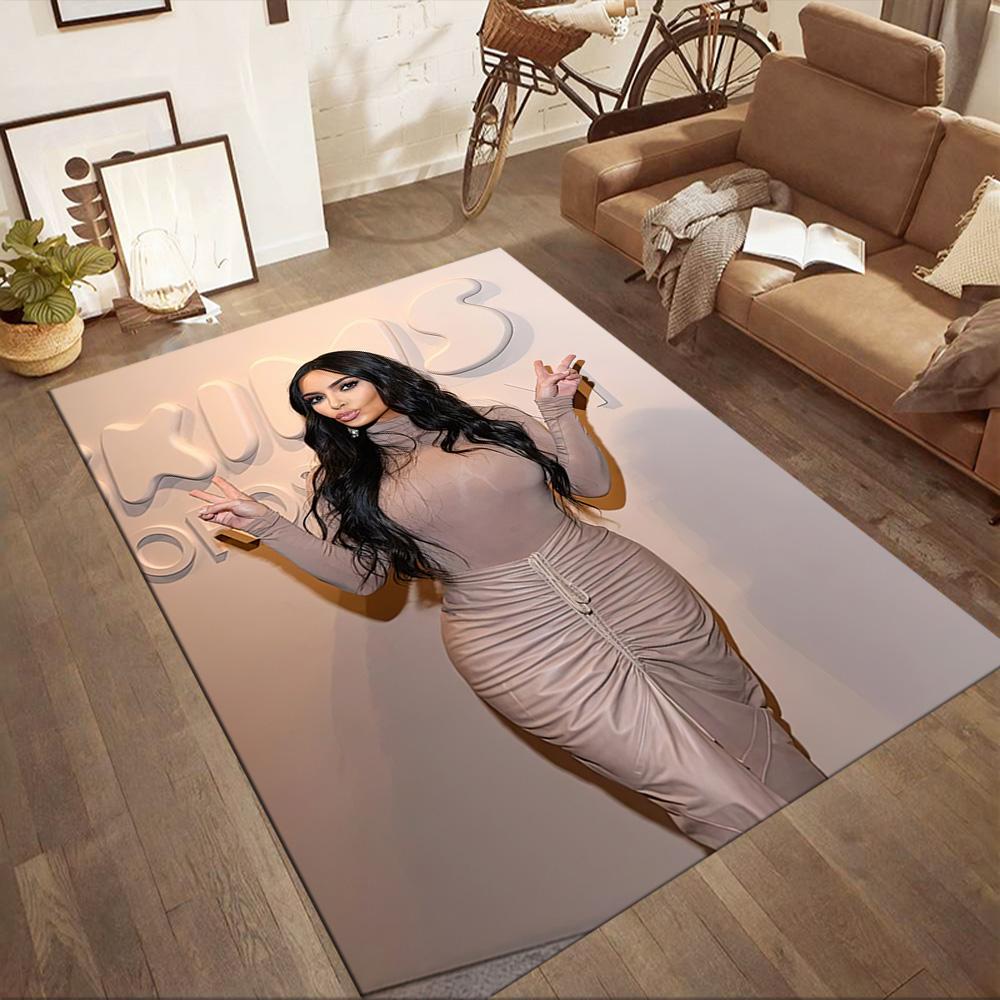 Kim Kardashian1 Square rugs are a great choice for living rooms, bedrooms, home décor, and as gifts.