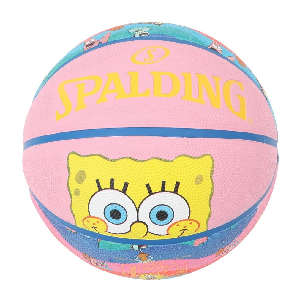 SPALDING SpongeBob SquarePants Character Rubber Basketball, Size 5, 85-043J, Basketball, Outdoor Use, Collaboration