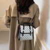 2025 new small fresh and sweet handbag backpack women's polka dot multi-purpose bag versatile contrasting color shoulder messenger bag