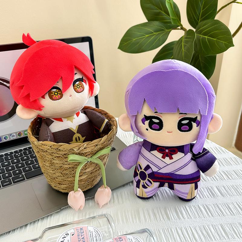 Мультяшная фигурка Genshin Impact Тарталья Каэя Дилюк Венти Сяо Кли Странник Фурина Лайнетт Лайни Милая мягкая игрушка