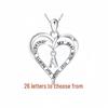 Love Heart Pendant Necklace - European & American Style, 26-Letter Design, High-End Jewelry, Perfect Holiday Gift