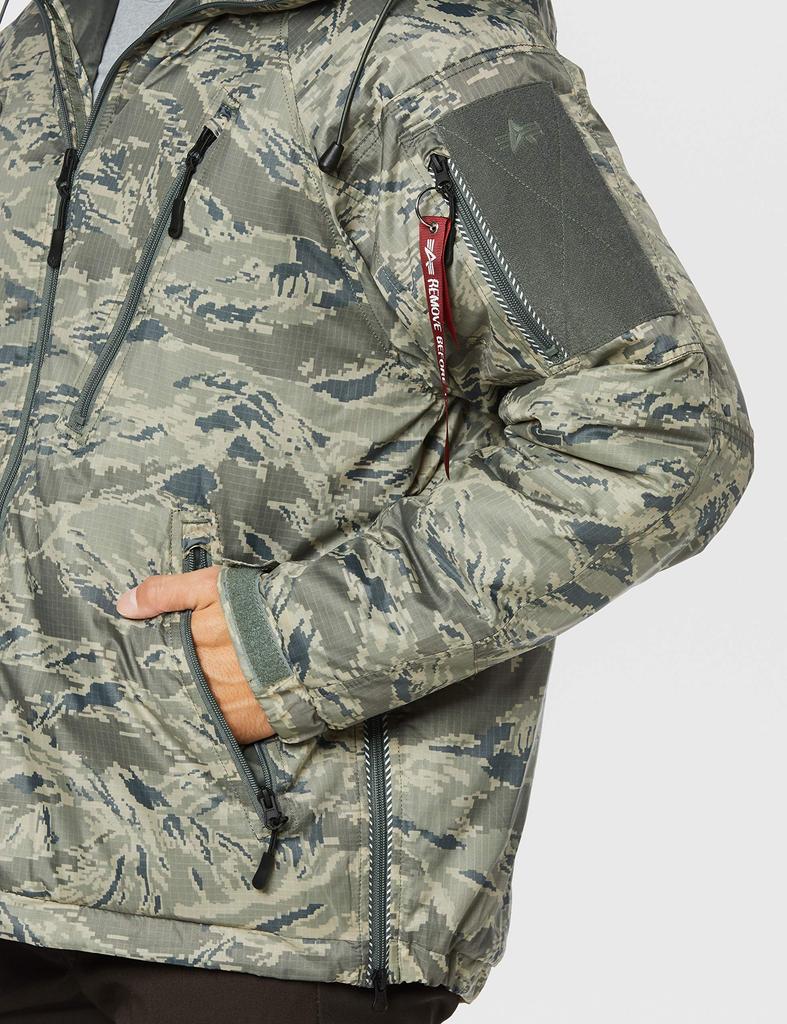 Alpha Industries DEEP FREEZE TA0663 Digital TIGER Faux Fur Size S Coat,