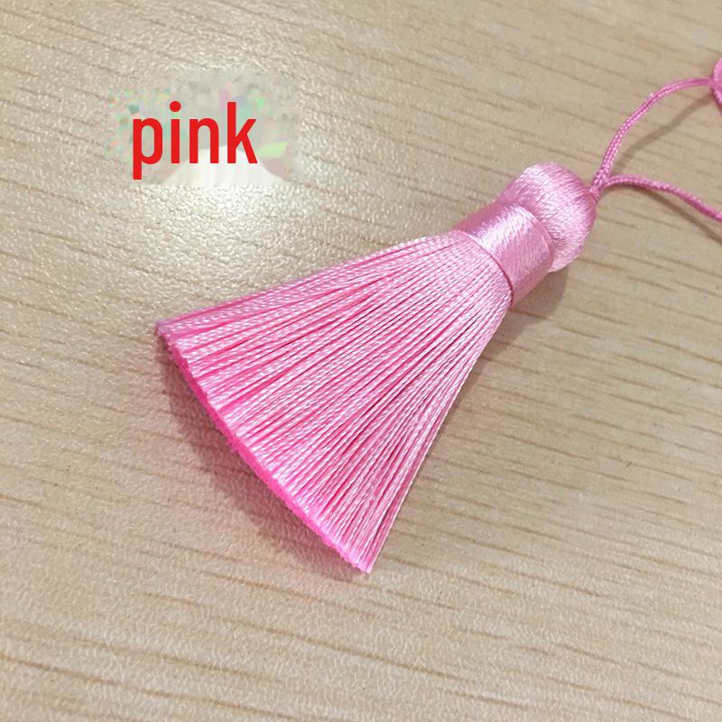5CM Short Fat Tassel Chinese Knot Vertical Ice Silk Pendant DIY Handicraft