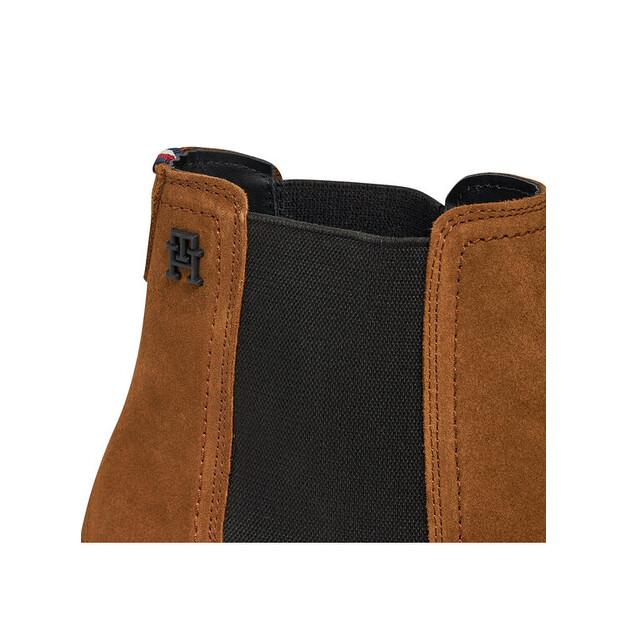 Повседневные замшевые ботинки Tommy Hilfiger с тиснением FM0FM05037 Коричневый