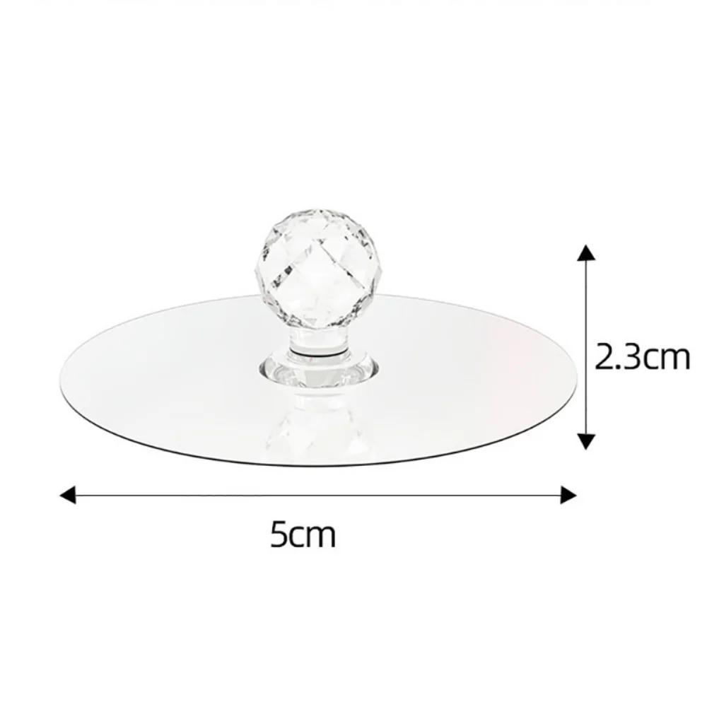 10/1 шт., беспробивные хрустальные ручки для ящиков в форме ромба, самоклеящиеся акриловые ручки для шкафа, мебельная ручка-вешалка
