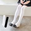 Простые детские носки, белые носки выше колена для девочек, черные футбольные носки для мальчиков 1-12 лет, студенческие чулки весна и лето