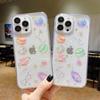 Маленький свежий и креативный прозрачный чехол для мобильного телефона с блестками и звездным небом для IPhone17promax, женская модель для Apple 16plus