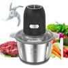Большая емкость 5 функций в кухонном комбайне TULLRAS 500 Вт Высокомощный измельчитель для грубого измельчения мяса Дробление 4 лезвия 2 небольших электрических устройства для приготовления пищи