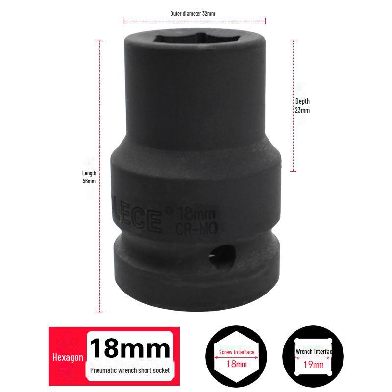 Пневматический шестигранный торцевой ключ Tolis Heavy-Duty Series 3/4 для шин 17-41 мм