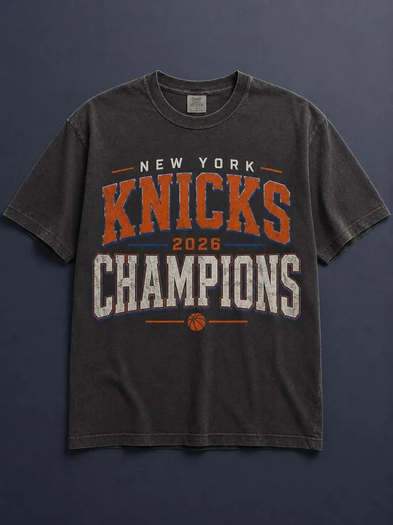 Knicks Finals Run Shirt Blue Orange Playoff Fan Tee