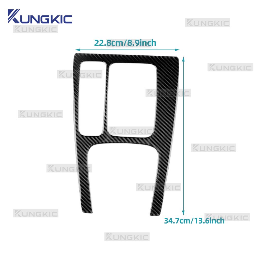 Real Soft Carbon Fiber Sticker For Honda Civic Type R 11th FL5 2022 2023 2024 2025 LHD RHD Car Gear Shift Panel Interior Trim