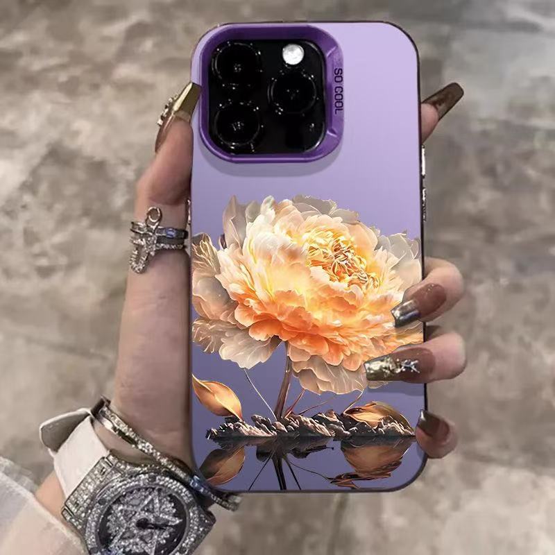 Новый золотой лотос подходит для чехла для мобильного телефона iphone17 Apple 15promax/1413pro16 импортная торговля