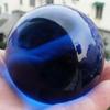 Blue Crystal Glass Ball Healing Quartz  Sphere Home Decor