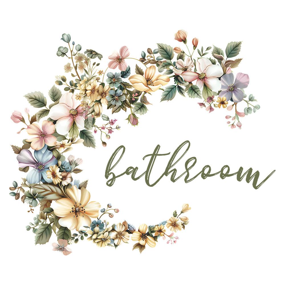 Fun-f203 Английский слоган Дверь ванной с домашним декором Наклейки на стену