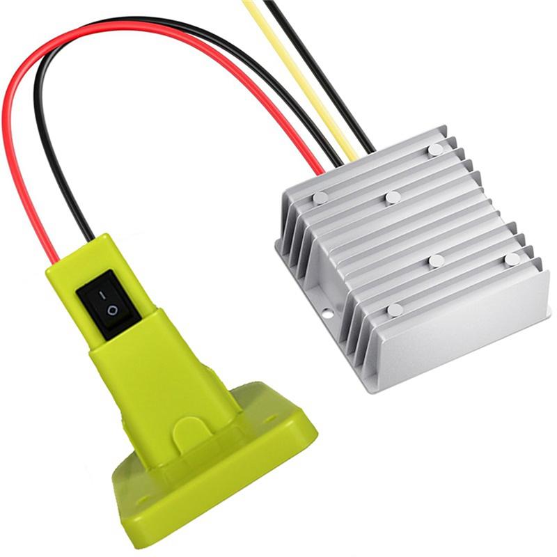 A96I-For Ryobi DC 18V To DC 12V 20A 240W Converter Adapter Step Down DIY Voltage Regulator Buck Boost Auto Functionality
