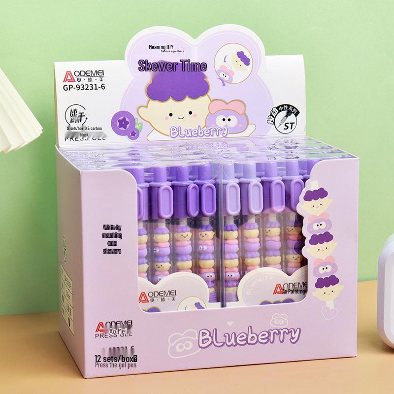Набор из 6 DIY ручек-клик: Нейтральные водные ручки 0,5 мм для студентов