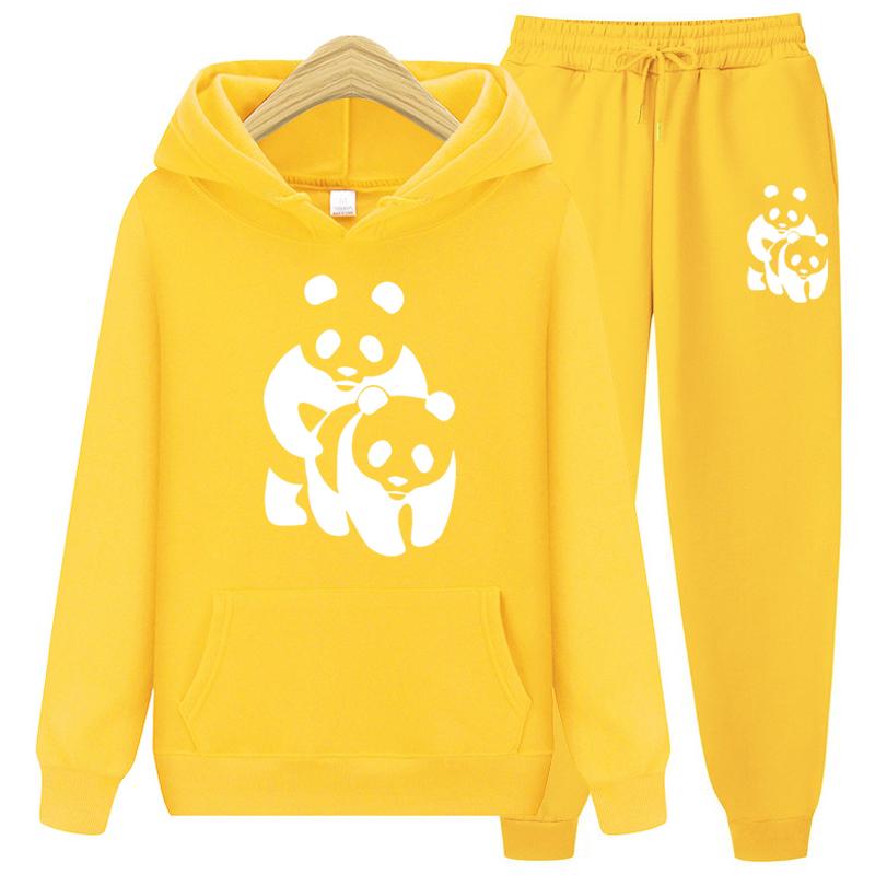 Men's Tracksuit Hooded Sweatshirts and Jogger Pants High Quality Gym Outfits Autumn Winter Casual Sports Hoodie Sets Streetwear