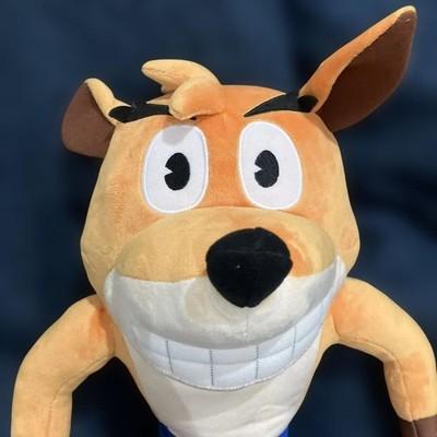 2024 Crash Bandicoot БОЛЬШАЯ Плюшевая игрушка 45 см Гигантская кукла Мягкая игрушка SK Япония Бирка