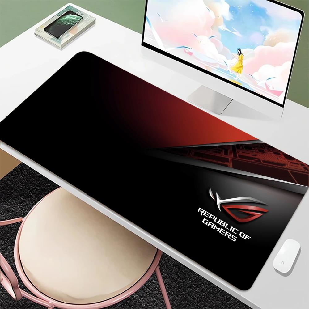 Cool Black Game Player Mousepad XXL Large Home Desk Protector Mat Washable Desktop Mouse Pad Anti-slip Rubber Long Table Mats