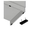 Double furniture glide 35x15x5 furniture foot, hammered in, BLACK, 50 PCS
