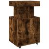 Bar Cart Smoked Oak 50x41x89 cm Engineered Wood