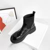 Мода 2024 Весна и Осень Новые Водонепроницаемые Ботильоны на Толстой Подошве и Платформе, Универсальные и Удобные Женские Ботинки