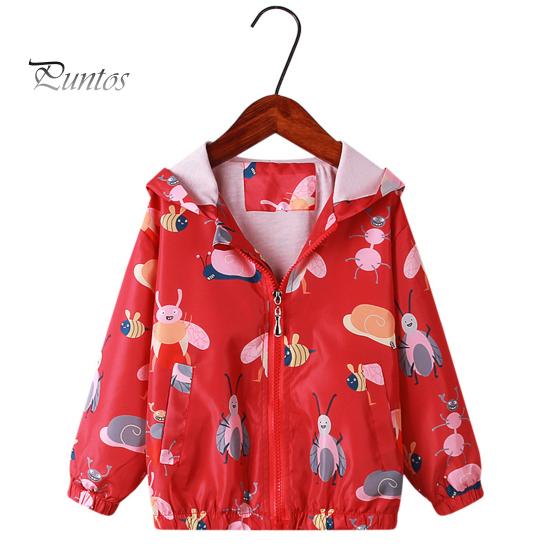 Пальто для девочек, детский плащ с капюшоном и длинными рукавами, с эластичными манжетами, солнцезащитная ветрозащитная куртка на молнии