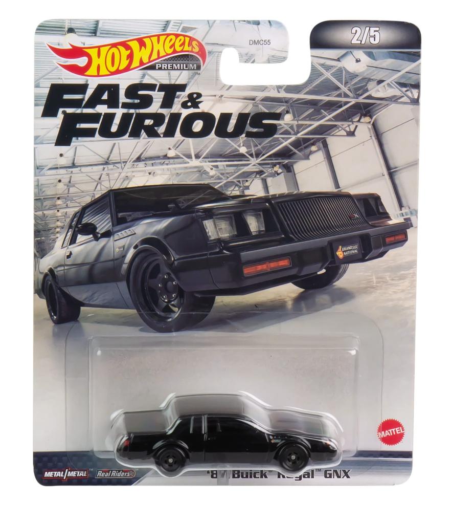 Hot Wheels Retro Entertainment Fast Furious Buick Regal GNX Years Old HCP16 Black & '87 [3 ~]