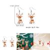 Festive Reindeer Acrylic Earrings For Women With Unique Geometric Style And Christmas Vibe