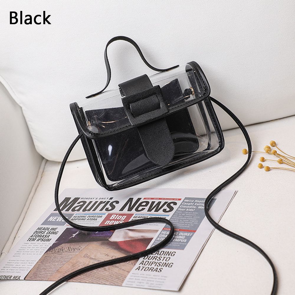 Fashion Square Jelly Candy Color Messager Bag Crossbody Handbag Shoulder Bag Clutches