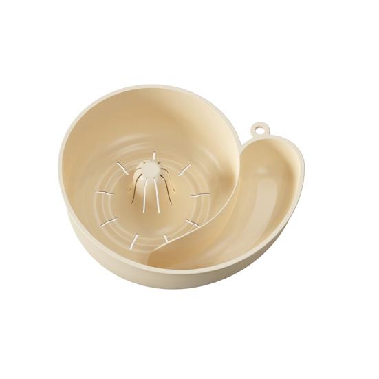 1/2Pcs Drain Basket Snail-Shaped Rotating Vegetable Filter Ergonomic Design Food-Grade Basket Kitchen Accessory