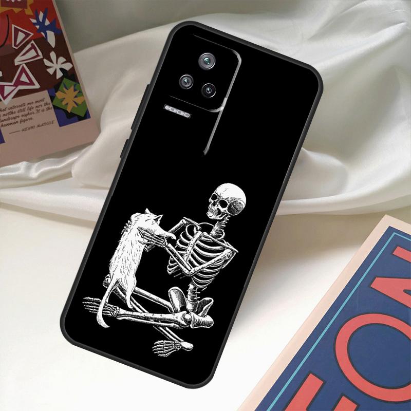 Aesthetics Skeleton Case For POCO X6 Pro X3 X5 F3 F5 M5s M6 Pro Xiaomi 14 Ultra 11T 12T 13T Pro 12 13 Lite Cover
