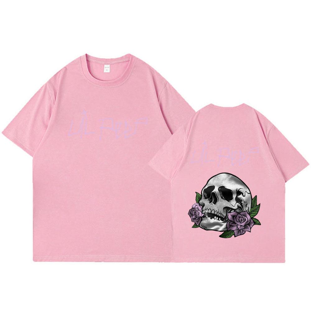 Футболка унисекс с принтом Lil Peep Cry Baby Skeleton Женская одежда Мода Винтаж Хип-Хоп Оверсайз Футболки Готика Харадзюку Футболка