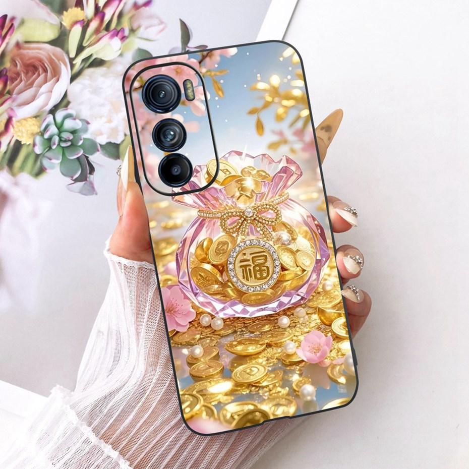 Милый чехол для телефона с принтом для Motorola Edge 30 30Pro 30Neo, мягкие черные силиконовые TPU чехлы для MOTO Edge30 Pro Neo, защитные бамперы