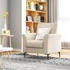 Linen Look Armchair Beige
