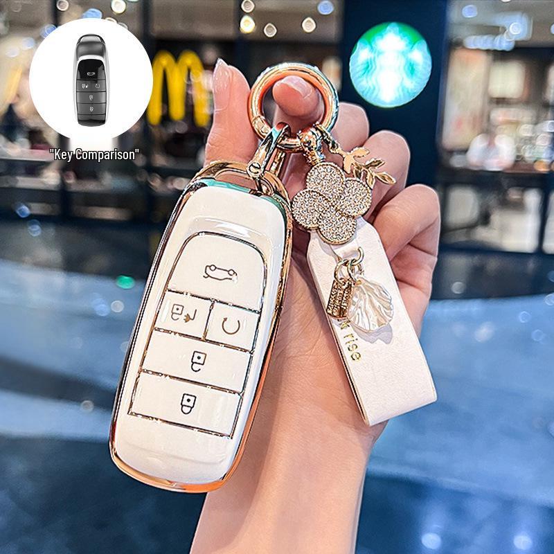 Key Cover for GAC AION Y, Trumpchi Plus, AION S, SMAX, Mei 580, and AION V - Elegant Design for Women