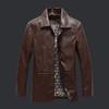 Jacket Men's Autumn and Winter New High-end Men's PU Leather Jacket Top Winter Plus Velvet
