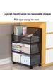 Mobile Under-Desk File Rack with Wheels - Compact Office Storage Trolley