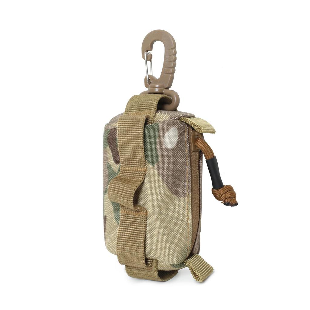 Portable Camouflage Tactical EDC Pouch: Outdoor Anti-Lost Phone, Coin, Key, and Card Holder