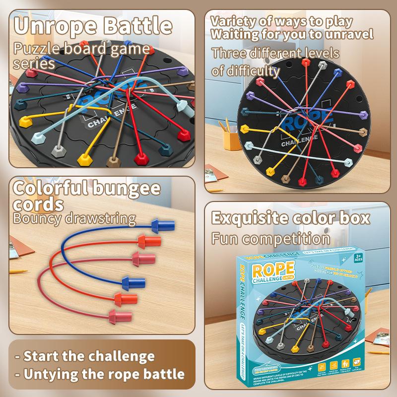 Big Solution Rope Big Battle Board Game Toy Logical Thinking Training Parent-Child Interaction Children'S Toy Game