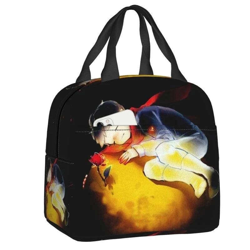 Сумка для обеда с птицами и звездами для мужчин и женщин, термохолодильник, изолированный ланч-бокс для офиса для взрослых